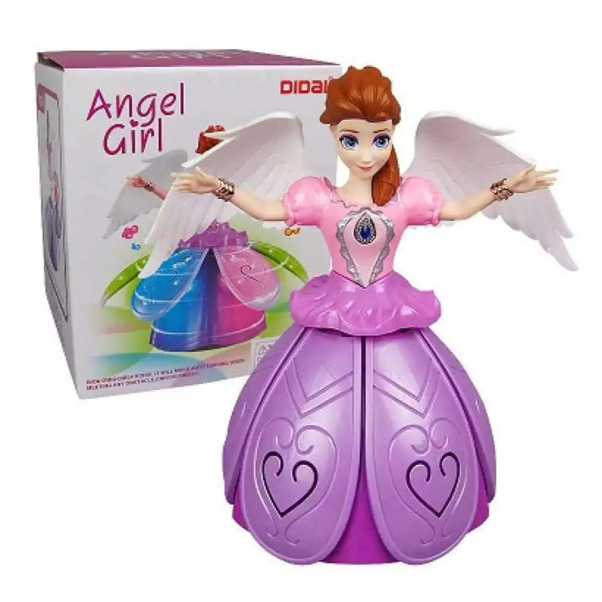 Dancing Angel Doll for Kids – Rotating Princess with Flashing Lights & Music | Battery Operated Gift Toy - Image 2