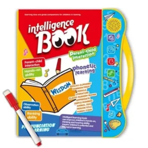 Intelligence Talking Book Shikkakosh – 36+ Smart Learning Topics | Rechargeable Talking Book with Sound, Lights, Writing Board & Trilingual Education (Bangla–English–Arabic)