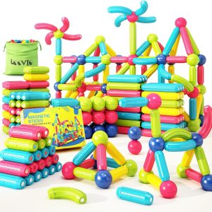 Magnetic Bar Building Blocks for Kids – STEM Educational Construction Toy Set