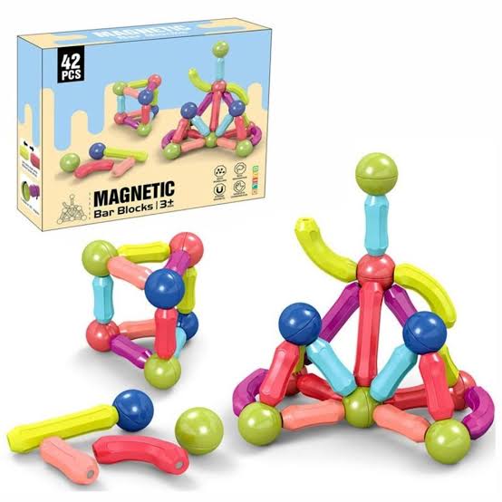 Magnetic Bar Building Blocks for Kids – STEM Educational Construction Toy Set - Image 2
